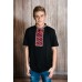 Embroidered t-shirt for men "Otaman" red on black
